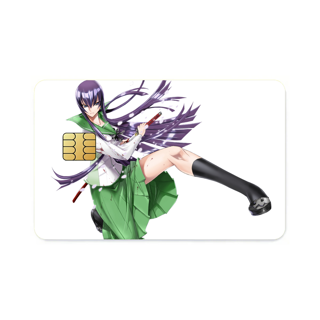 Saeko Busujima Render Credit Card Skins (4-in-1 Pack)