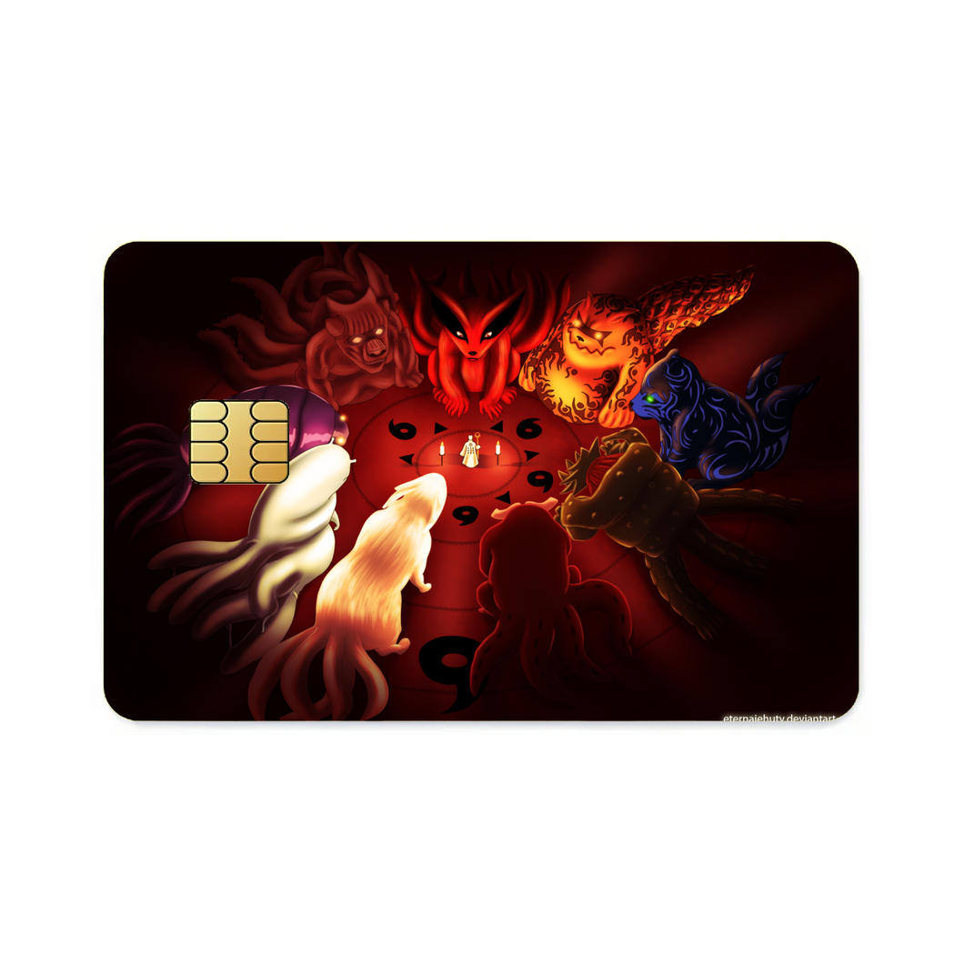 Sage of Six Paths and Bijuu  Credit Card Skins (4-in-1 Pack)