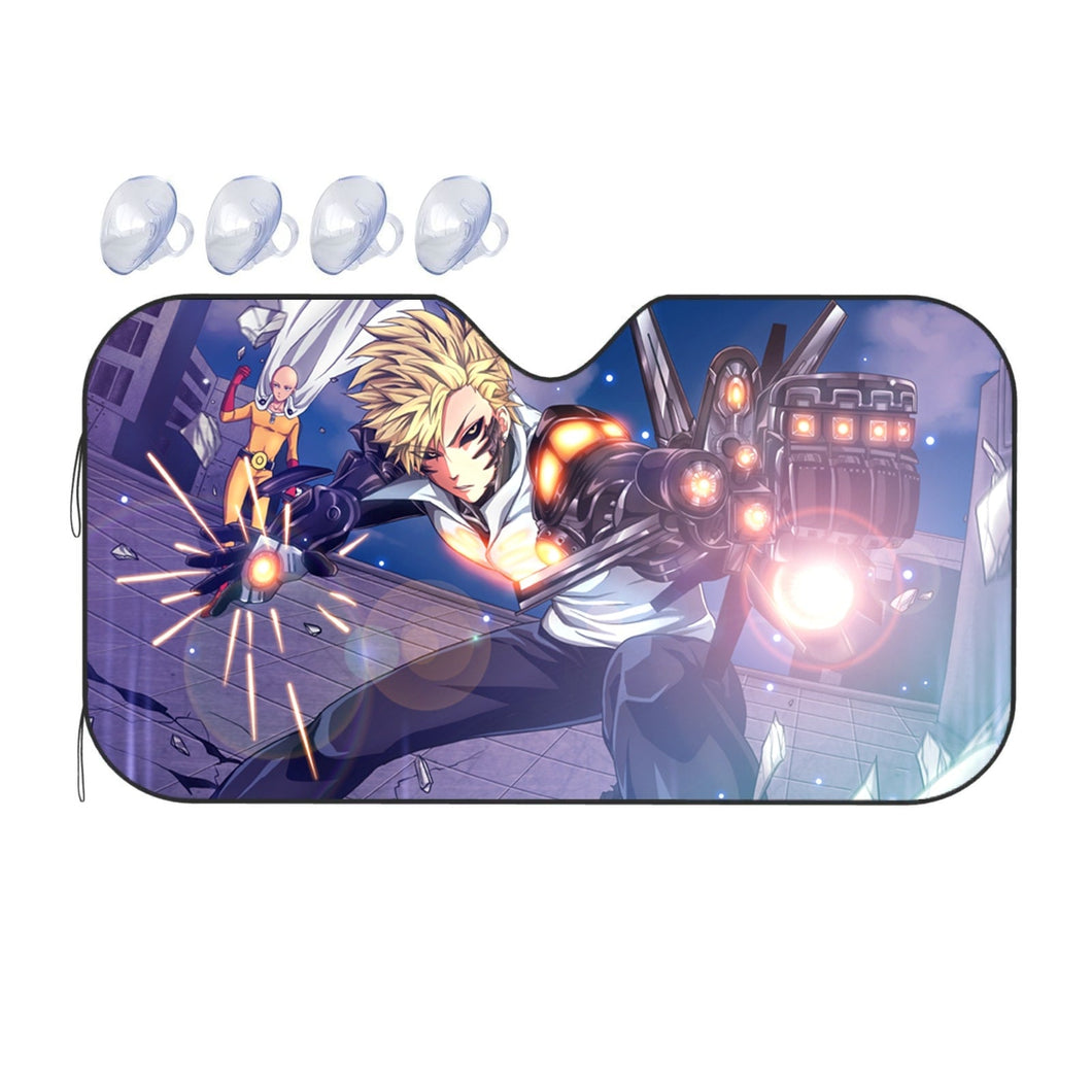 Saitama and Genos  Car Sunshade