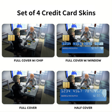 Load image into Gallery viewer, Saitama and Genos  Credit Card Skins (4-in-1 Pack)
