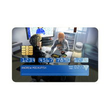 Load image into Gallery viewer, Saitama and Genos  Credit Card Skins (4-in-1 Pack)
