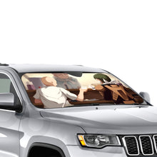 Load image into Gallery viewer, Saitama and License-less Rider  Car Sunshade
