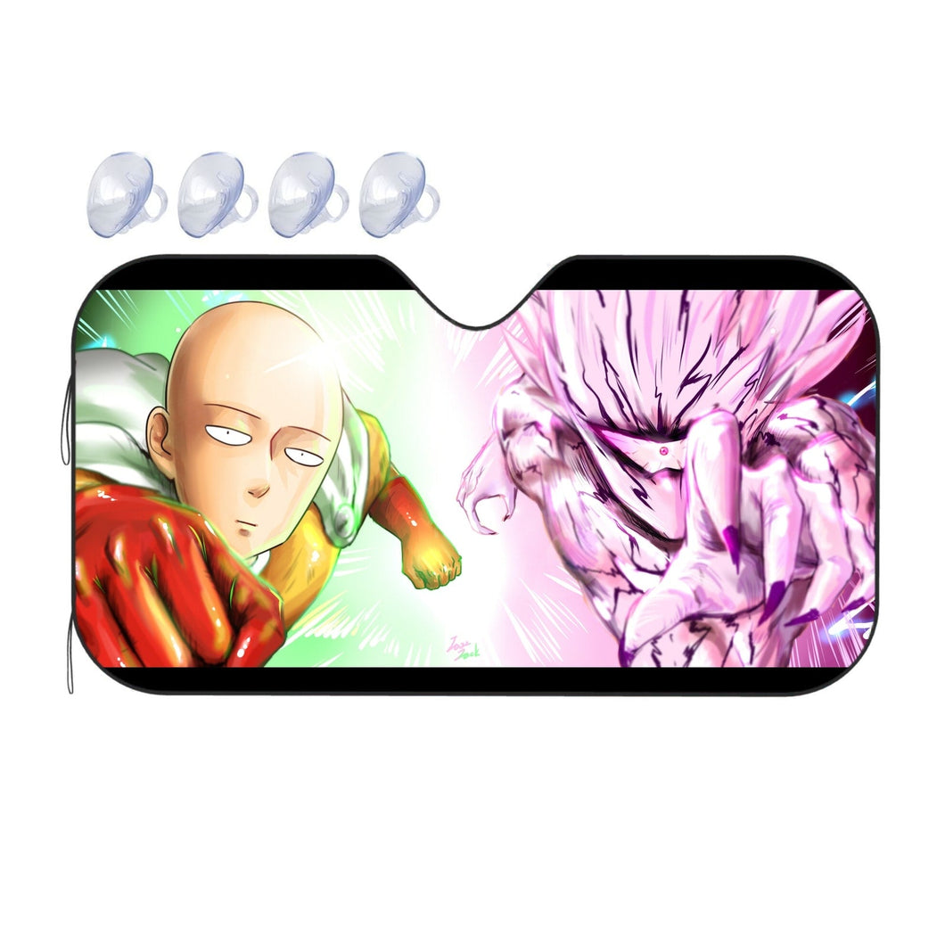Saitama and Lord Boros  Car Sunshade