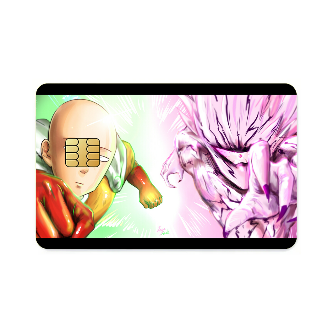 Saitama and Lord Boros  Credit Card Skins (4-in-1 Pack)