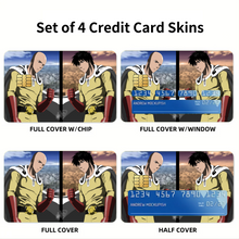 Load image into Gallery viewer, Saitama  Credit Card Skins (4-in-1 Pack)
