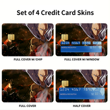 Load image into Gallery viewer, Saitama  Credit Card Skins (4-in-1 Pack)
