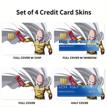 Load image into Gallery viewer, Saitama  Credit Card Skins (4-in-1 Pack)
