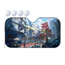Load image into Gallery viewer, Saitama Looking Out Over the City  Car Sunshade
