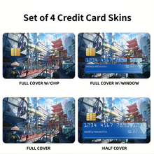 Load image into Gallery viewer, Saitama Looking Out Over the City  Credit Card Skins (4-in-1 Pack)
