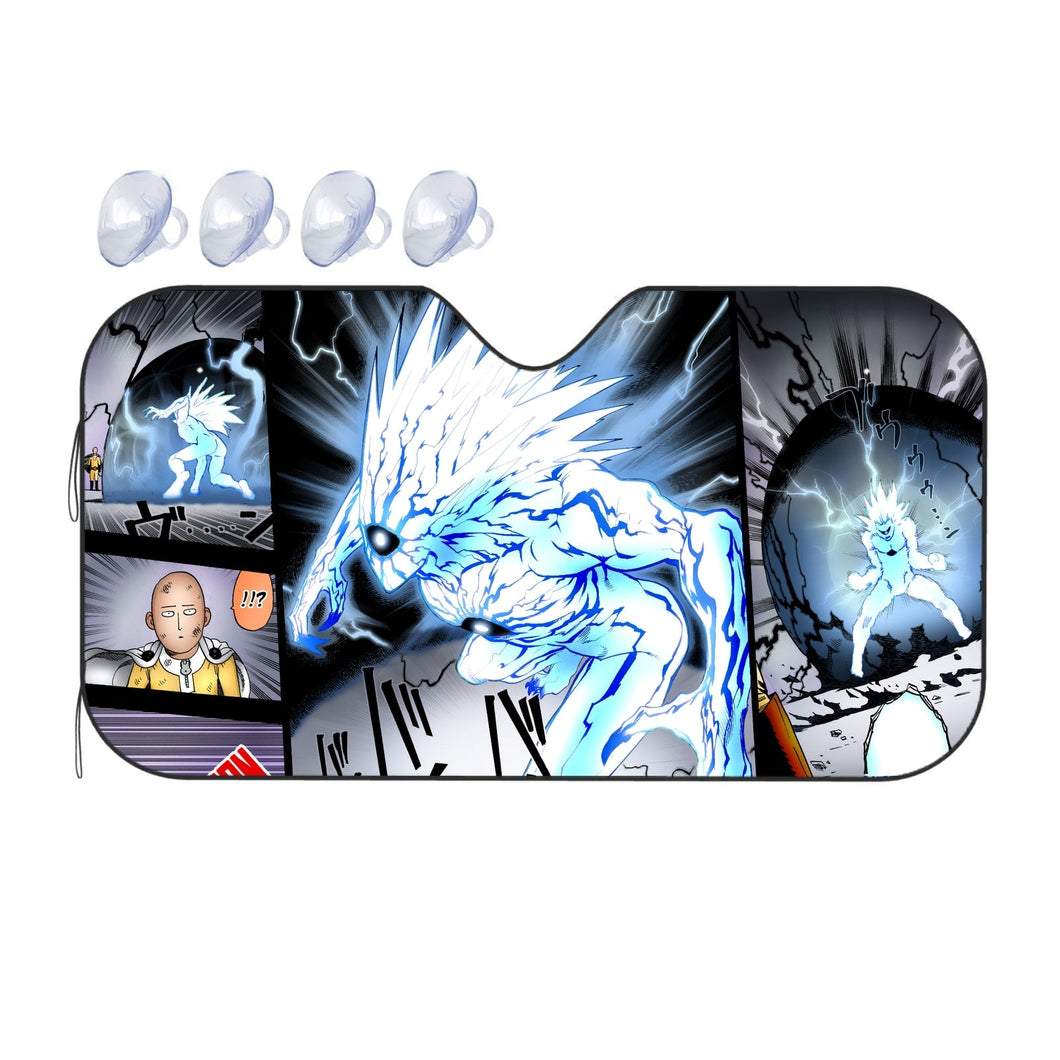 Saitama Vs Lord Boros  Car Sunshade