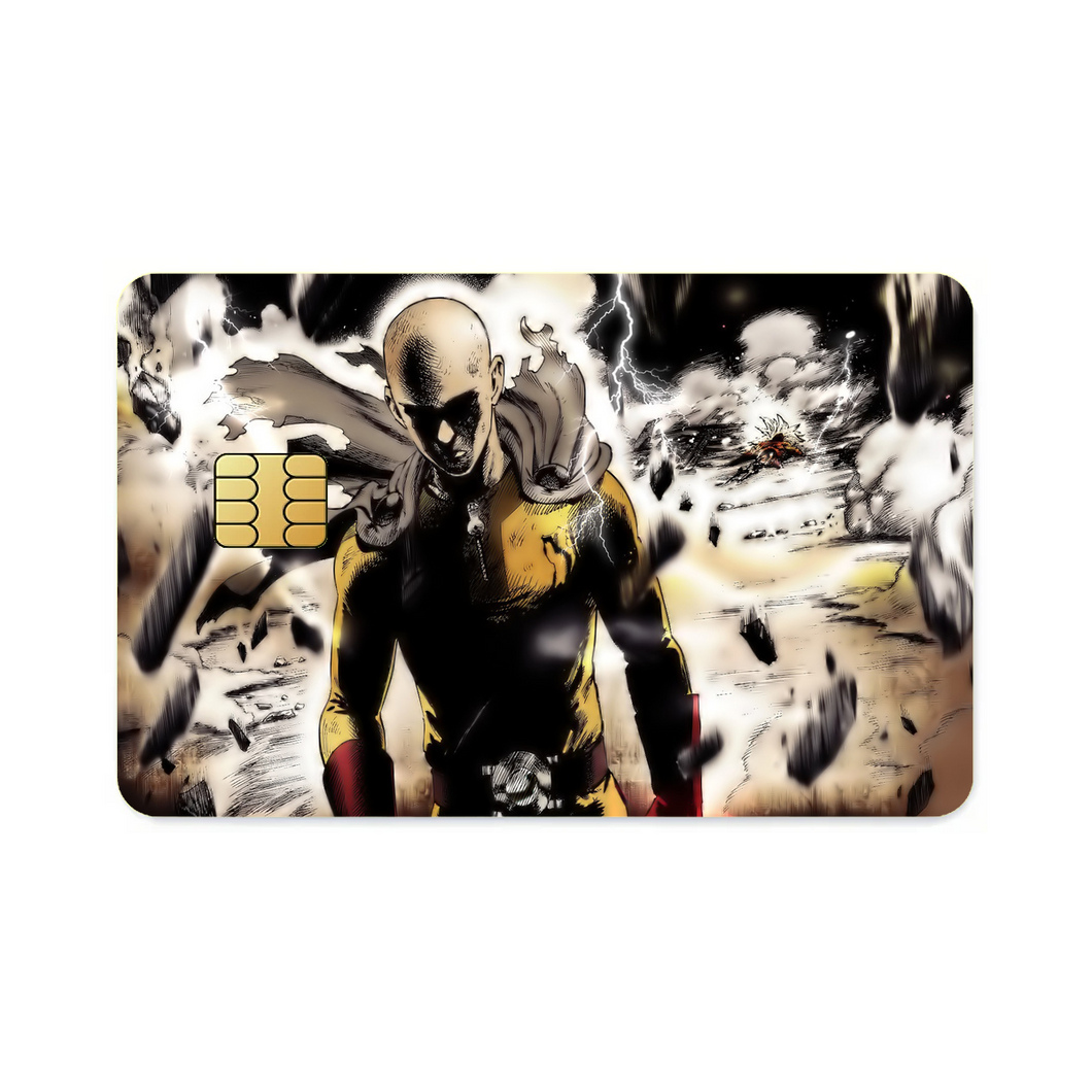 Saitama Vs Lord Boros  Credit Card Skins (4-in-1 Pack)