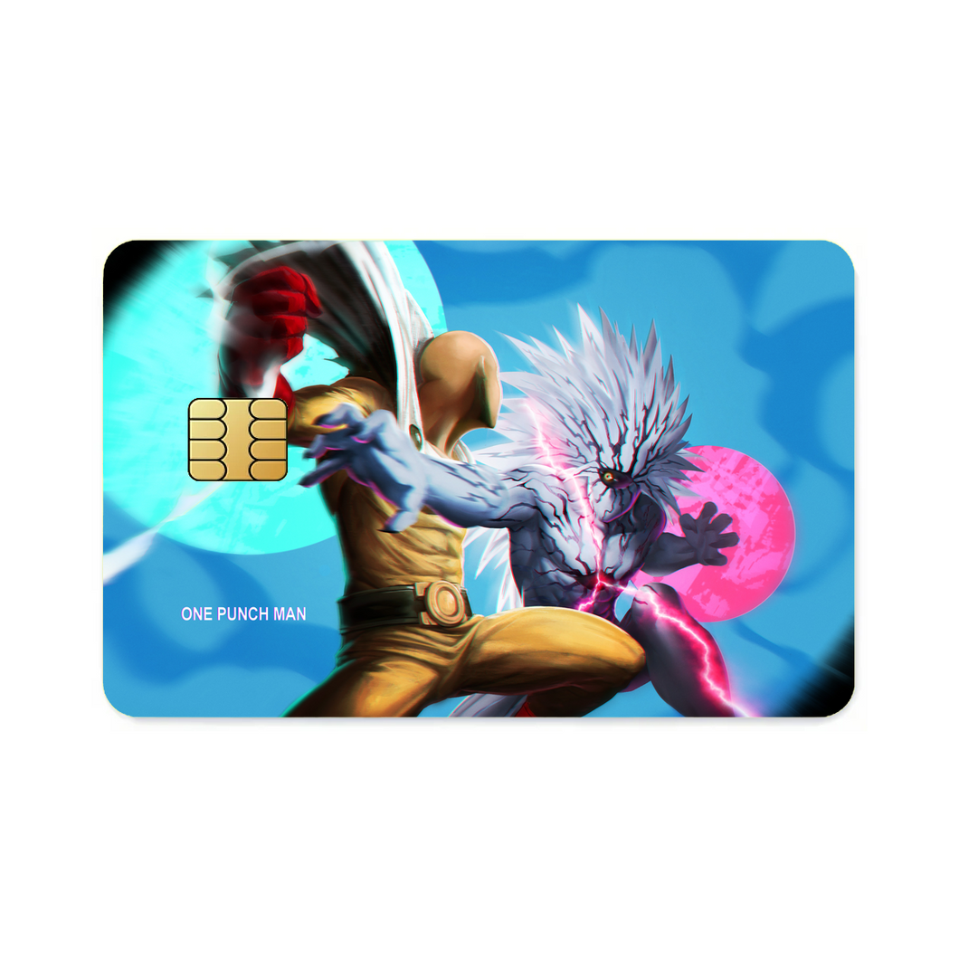 Saitama Vs Lord Boros  Credit Card Skins (4-in-1 Pack)