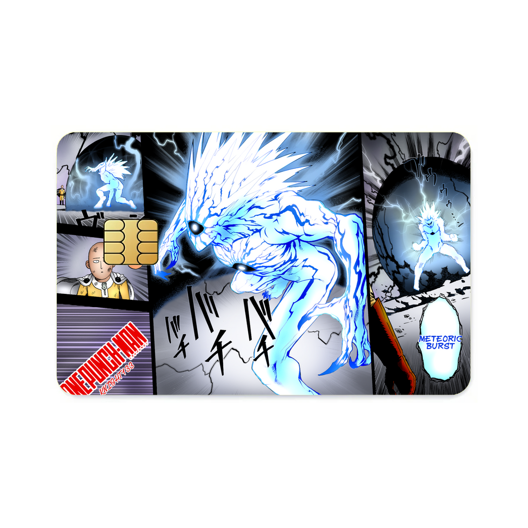 Saitama Vs Lord Boros  Credit Card Skins (4-in-1 Pack)