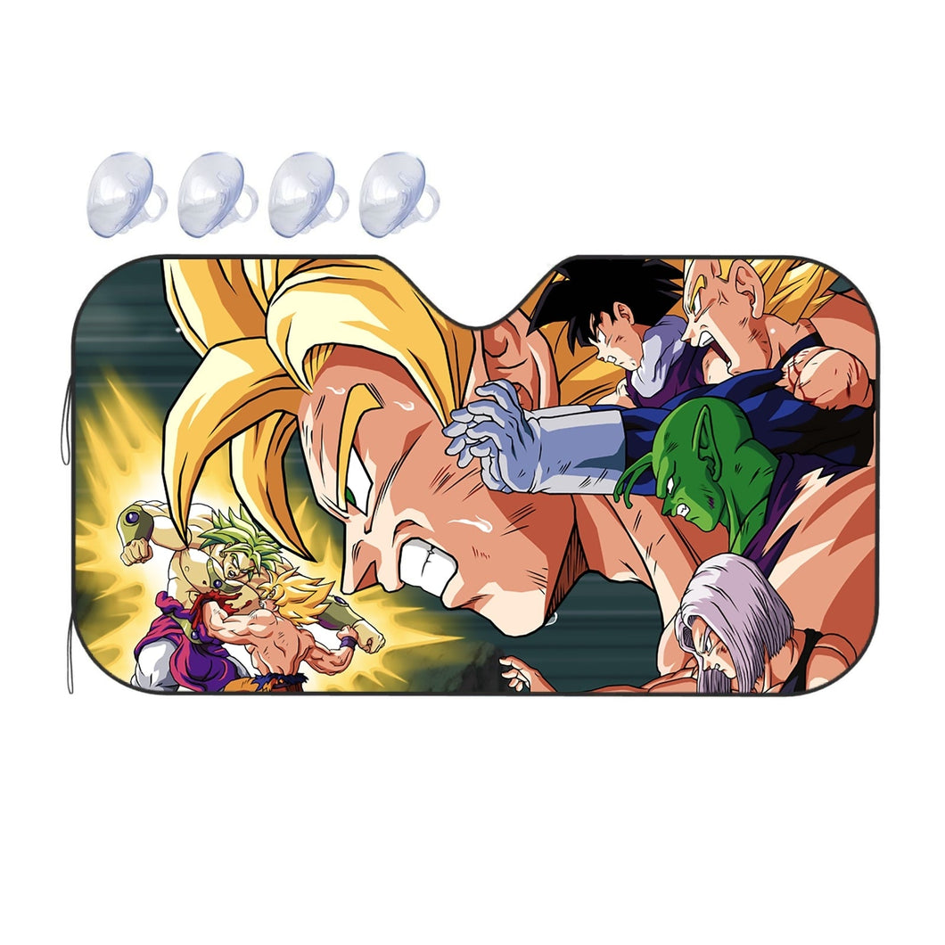 Saiyans vs Broly  Car Sunshade