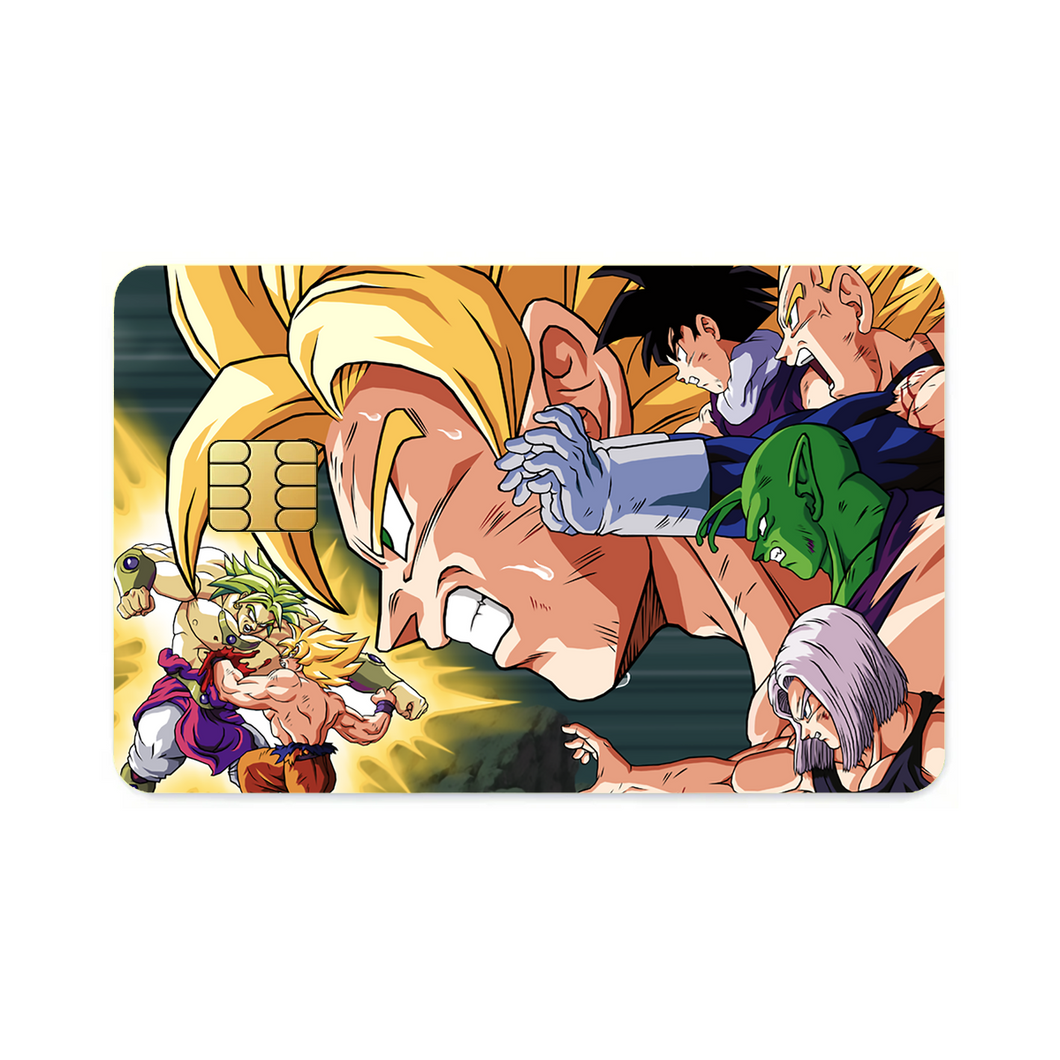 Saiyans vs Broly  Credit Card Skins (4-in-1 Pack)