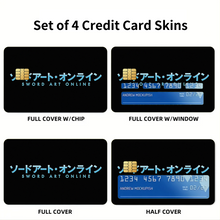 Load image into Gallery viewer, SAO Splash Credit Card Skins (4-in-1 Pack)
