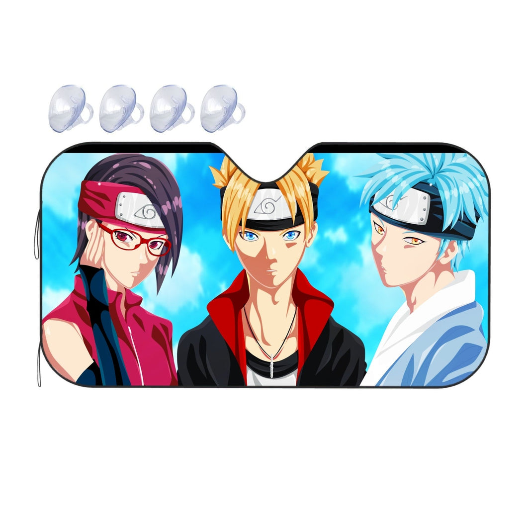 Sarada Uchiha Boruto Uzumaki  Car Sunshade