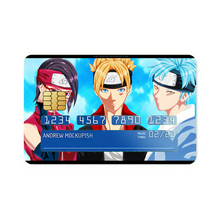 Load image into Gallery viewer, Sarada Uchiha Boruto Uzumaki  Credit Card Skins (4-in-1 Pack)
