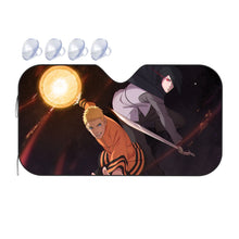 Load image into Gallery viewer, Sasuke and Naruto  Car Sunshade

