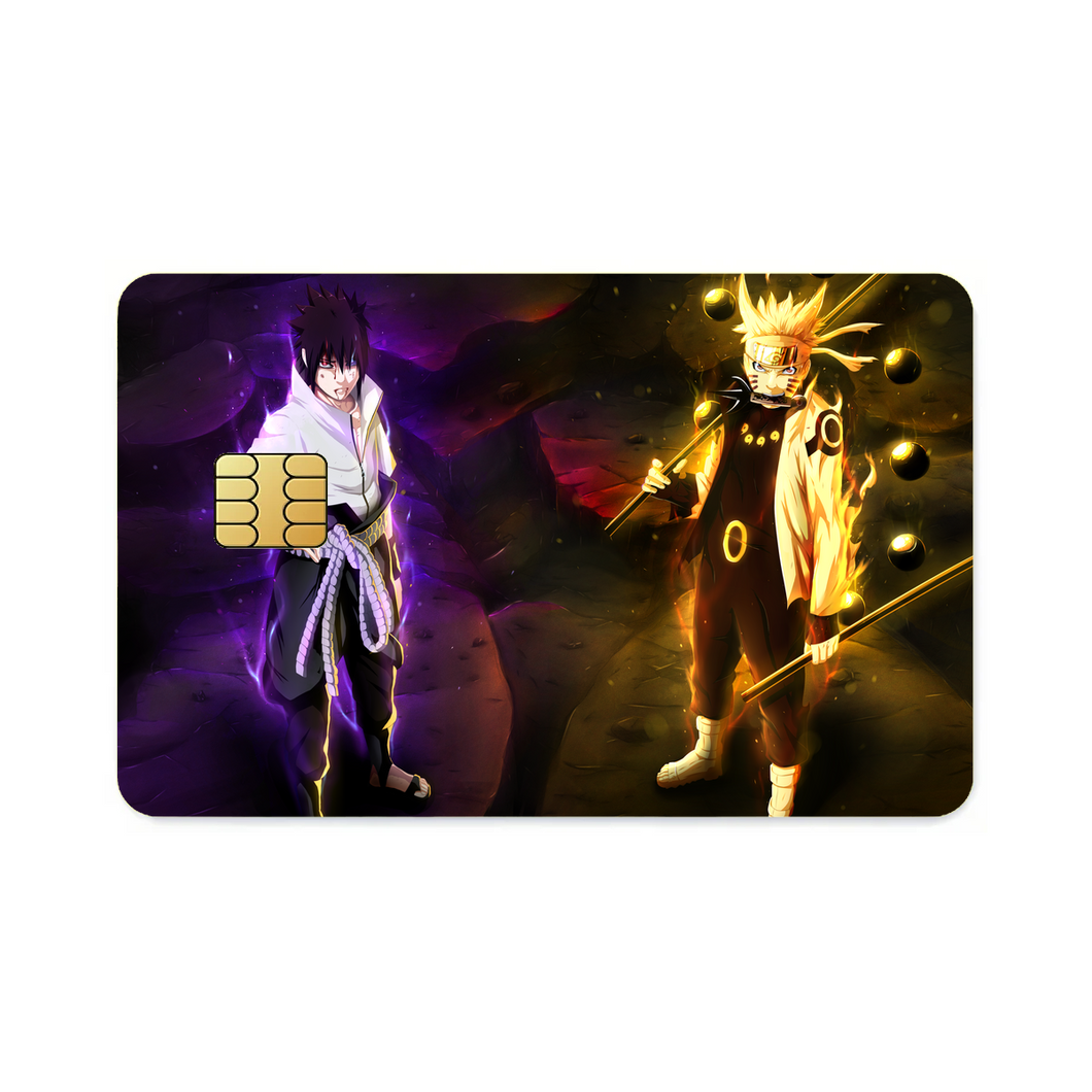 Sasuke and Naruto  Credit Card Skins (4-in-1 Pack)