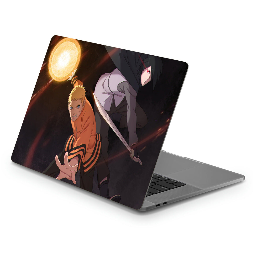 Sasuke and Naruto  Macbook Skin