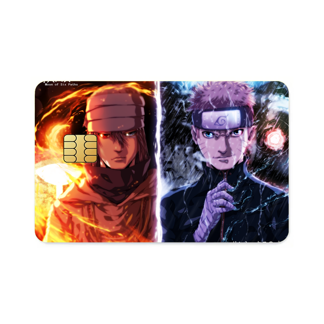 Sasuke (Moon Of Six Paths) and Naruto (Sun Of Six Paths)  Credit Card Skins (4-in-1 Pack)