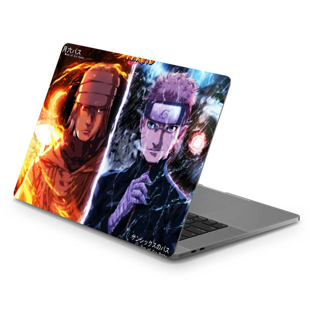 Sasuke (Moon Of Six Paths) and Naruto (Sun Of Six Paths)  Macbook Skin