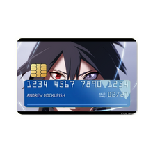 Load image into Gallery viewer, Sasuke (Rinnegan and Sharingan)  Credit Card Skins (4-in-1 Pack)
