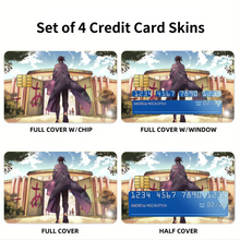 Load image into Gallery viewer, Sasuke Uchiha  Credit Card Skins (4-in-1 Pack)

