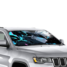 Load image into Gallery viewer, Satoru Gojo Acid Blue Eyes Car Sunshade
