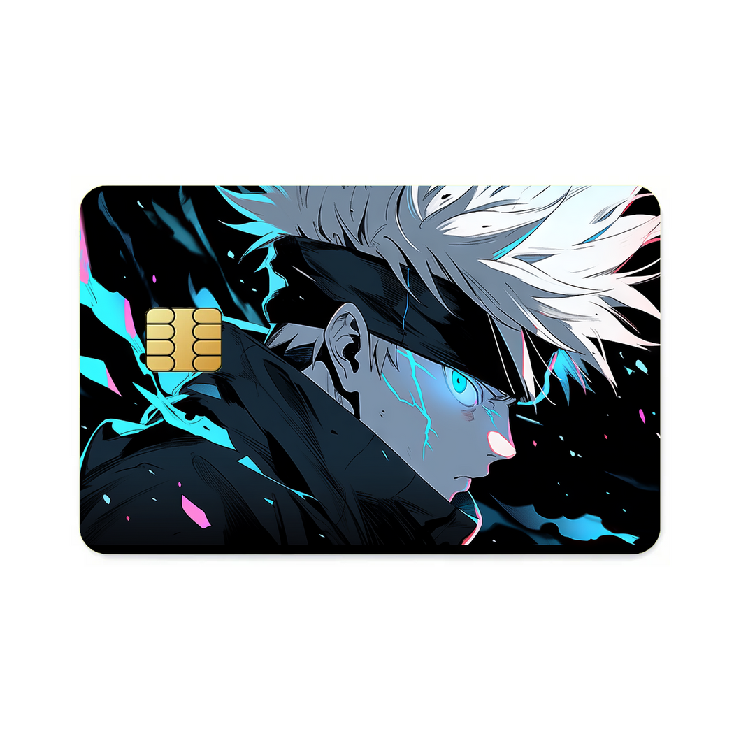 Satoru Gojo Acid Blue Eyes Credit Card Skins (4-in-1 Pack)