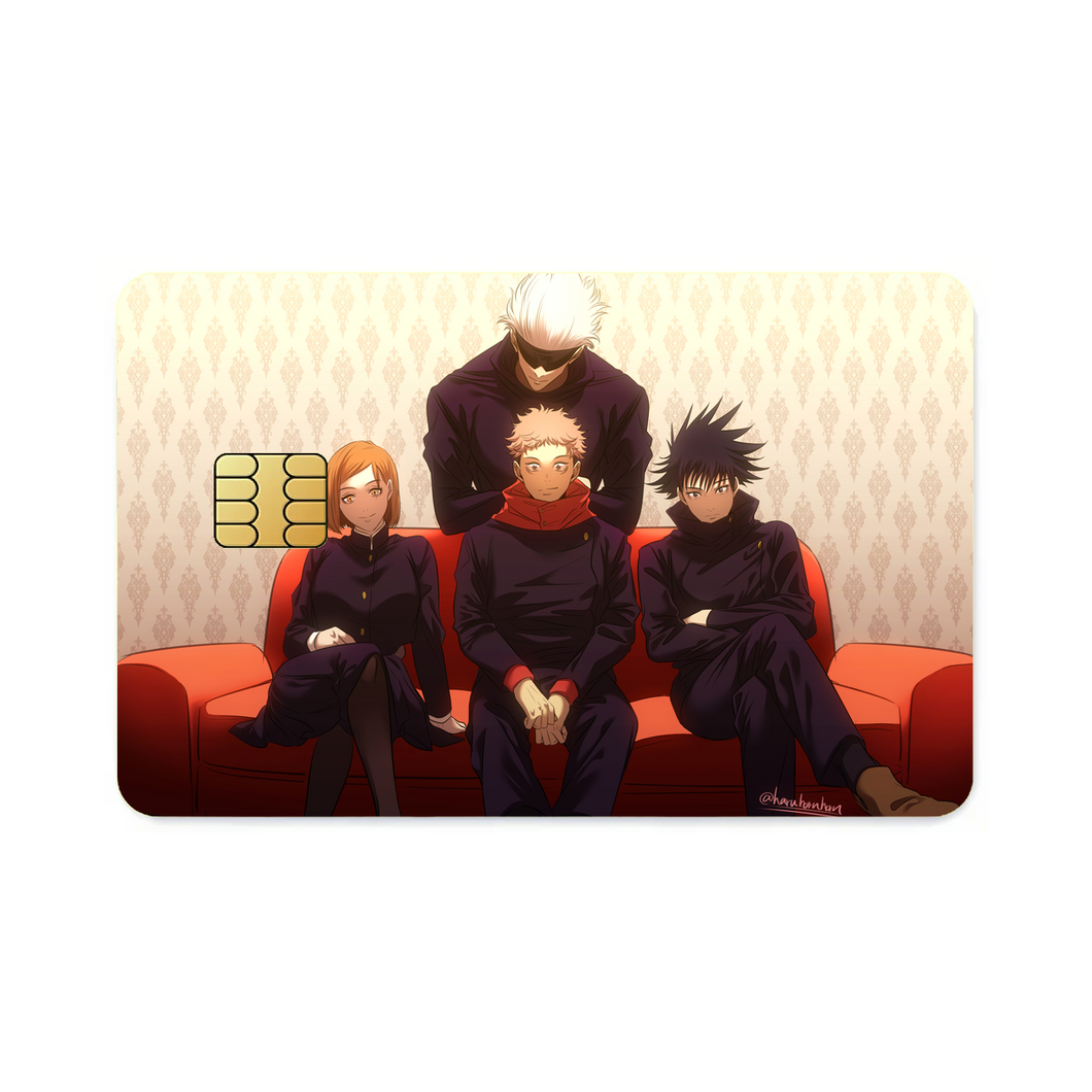 Satoru Gojo Yuji Itadori Nobara Kugisaki and Megumi Fushiguro  Credit Card Skins (4-in-1 Pack)