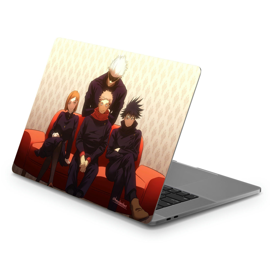 Satoru Gojo Yuji Itadori Nobara Kugisaki and Megumi Fushiguro  Macbook Skin
