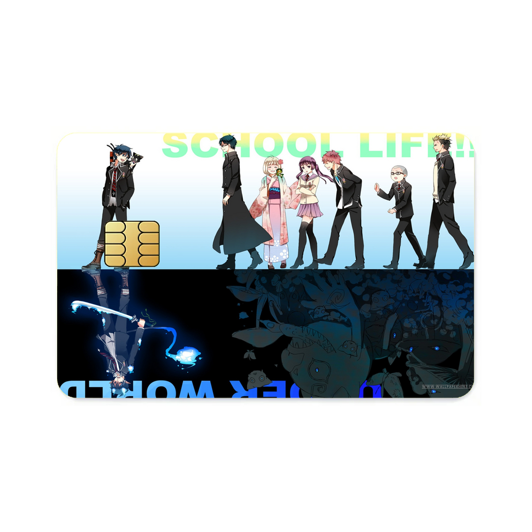 School Life & Demons  Credit Card Skins (4-in-1 Pack)