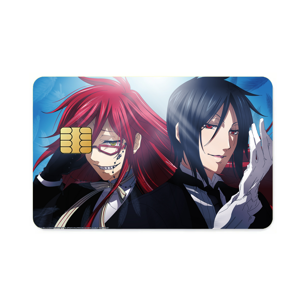 Sebastian Michaelis & Grell Sutcliff  Credit Card Skins (4-in-1 Pack)