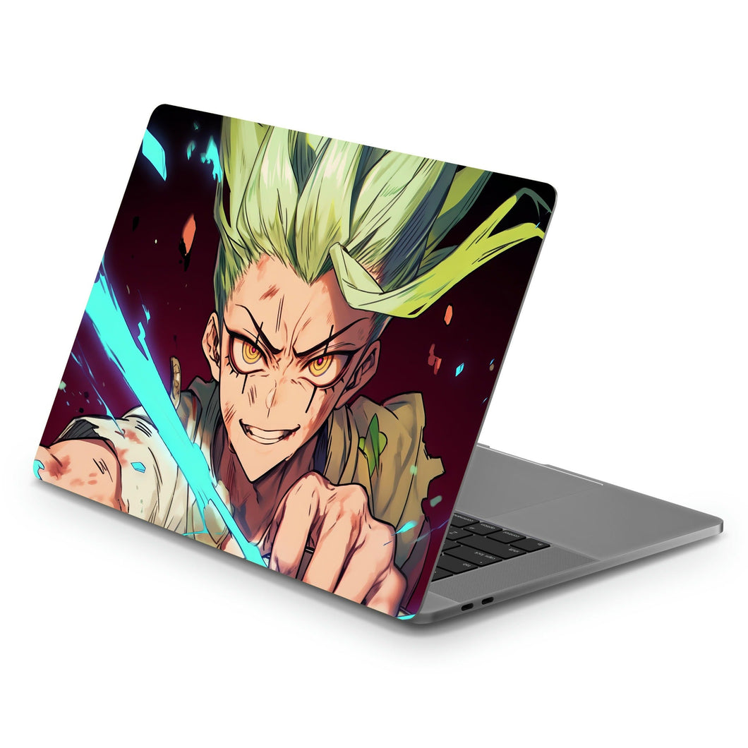 Senku Ishigami - Dr. Stone Anime Background  Macbook Skin