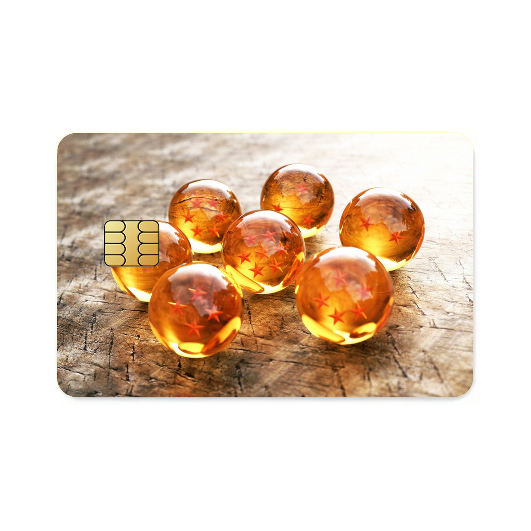 Seven Dragon Balls  Credit Card Skins (4-in-1 Pack)