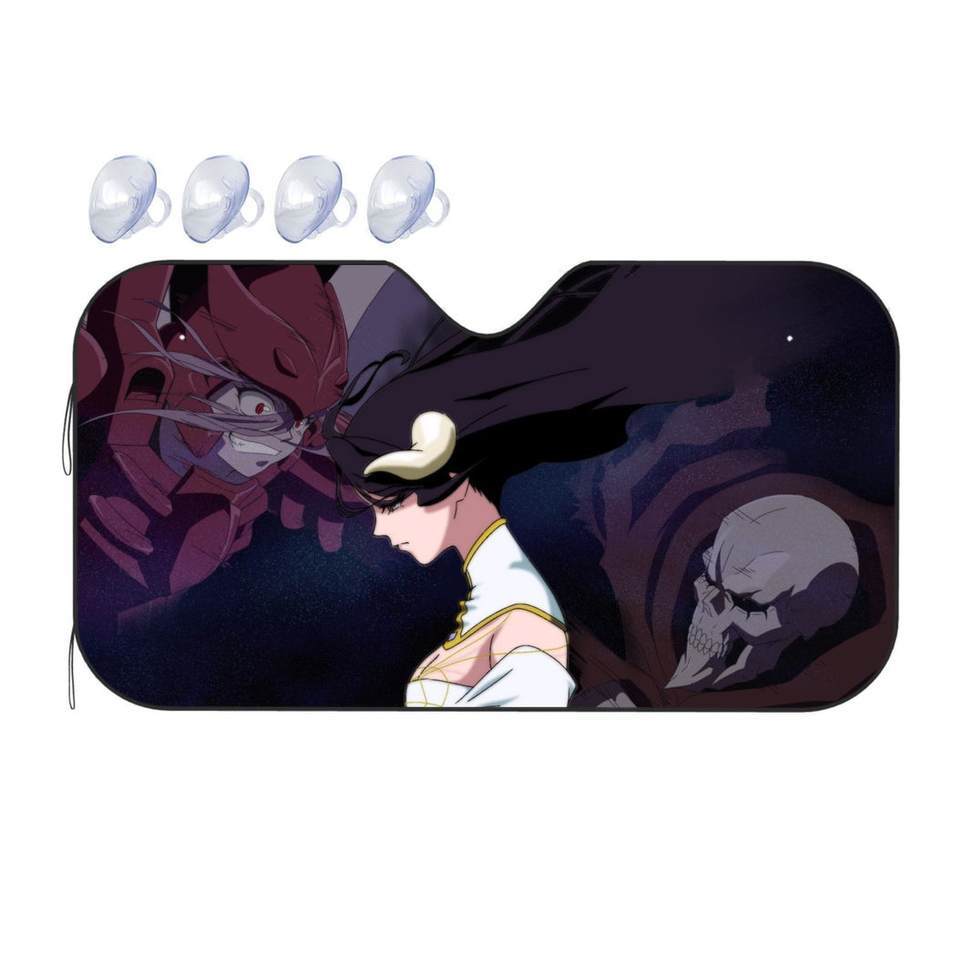 Shalltear,Albedo and Ainz Ooal Gown  Car Sunshade
