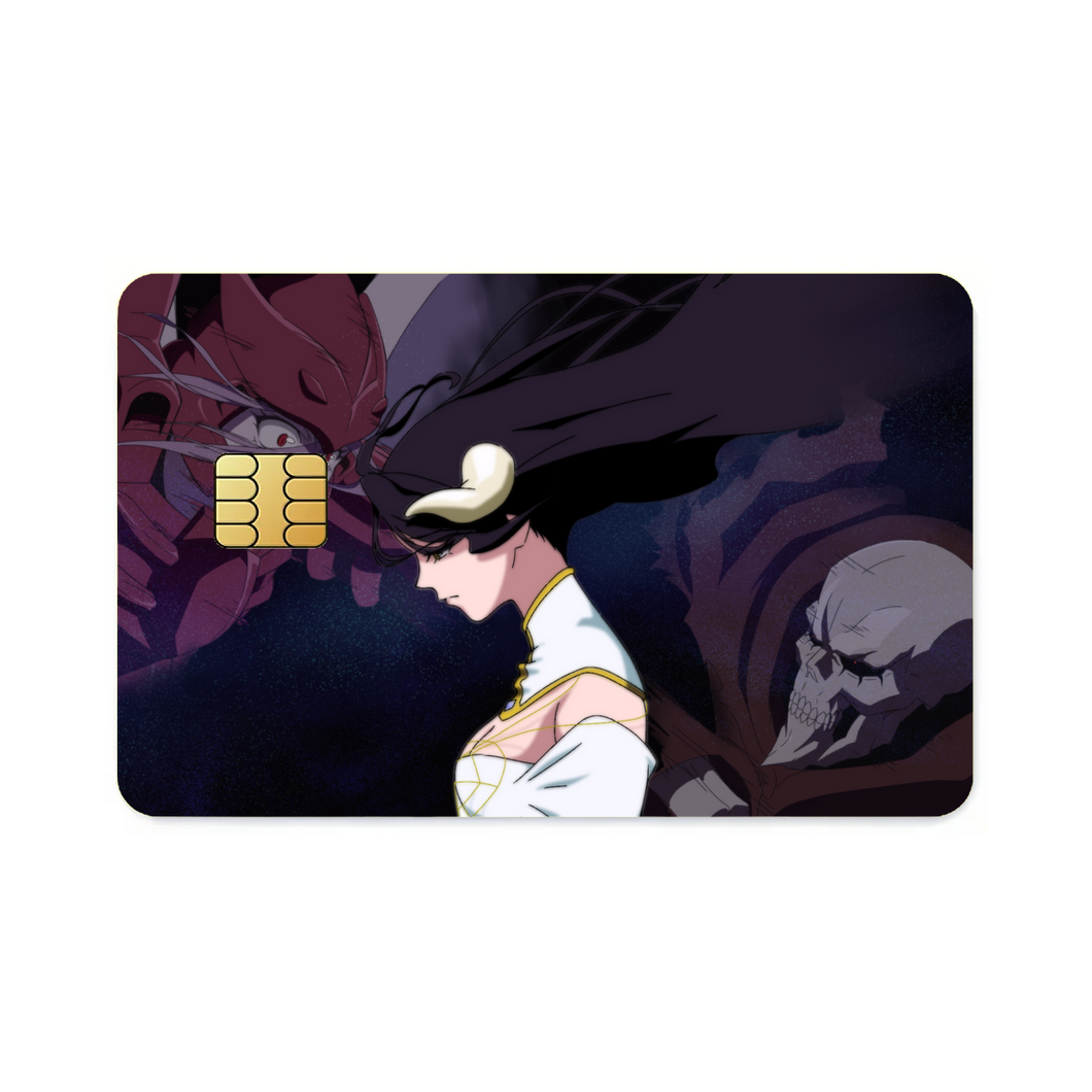 Shalltear,Albedo and Ainz Ooal Gown  Credit Card Skins (4-in-1 Pack)