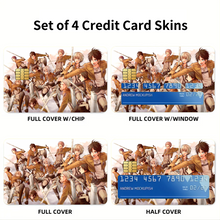 Load image into Gallery viewer, Shingeki no Kyojin - 104th Trainees Squad  Credit Card Skins (4-in-1 Pack)
