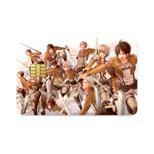 Load image into Gallery viewer, Shingeki no Kyojin - 104th Trainees Squad  Credit Card Skins (4-in-1 Pack)
