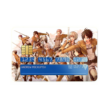 Load image into Gallery viewer, Shingeki no Kyojin - 104th Trainees Squad  Credit Card Skins (4-in-1 Pack)
