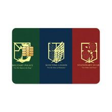 Load image into Gallery viewer, Shingeki no Kyojin Credit Card Skins (4-in-1 Pack)
