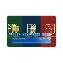 Load image into Gallery viewer, Shingeki no Kyojin Credit Card Skins (4-in-1 Pack)
