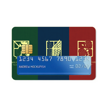 Load image into Gallery viewer, Shingeki no Kyojin Credit Card Skins (4-in-1 Pack)
