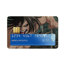 Load image into Gallery viewer, Shingeki no Kyojin - Eren and his Titan  Credit Card Skins (4-in-1 Pack)
