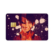 Load image into Gallery viewer, Shingeki no Kyojin - Eren/Titan Credit Card Skins (4-in-1 Pack)
