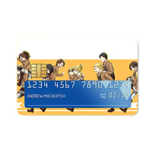 Load image into Gallery viewer, Shingeki no Kyojin - Group Shot  Credit Card Skins (4-in-1 Pack)
