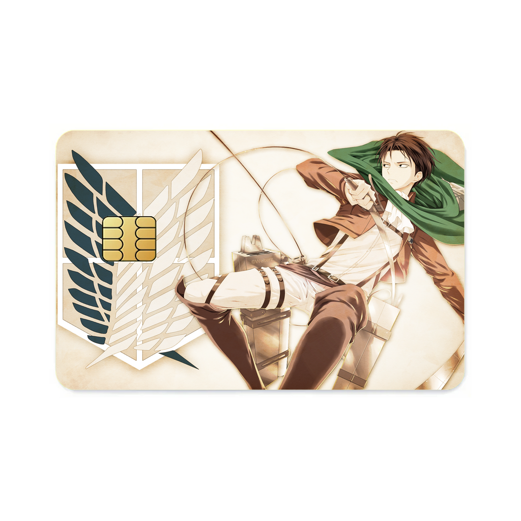 Shingeki no Kyonjin - Captain Levi  Credit Card Skins (4-in-1 Pack)