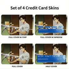 Load image into Gallery viewer, Shinich getting stabbed (Parasyte Credit Card Skins (4-in-1 Pack)
